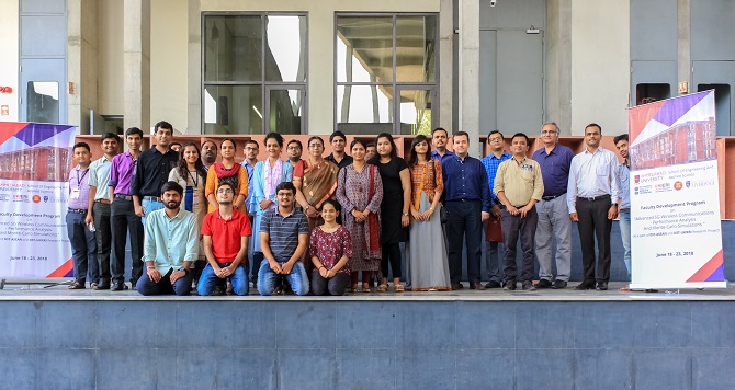 Faculty Development Program at Ahmedabad University, Ahmedabad, India (June 2018).