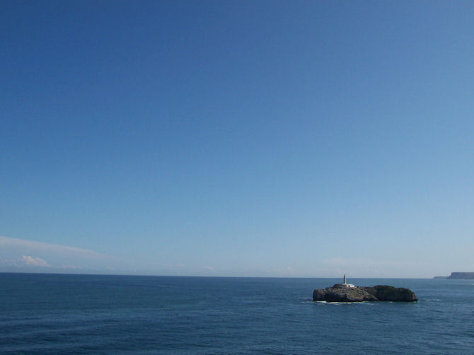 The Atlantic Ocean as seen from the Magdalena Peninsula, Santander, Spain (September 2009).