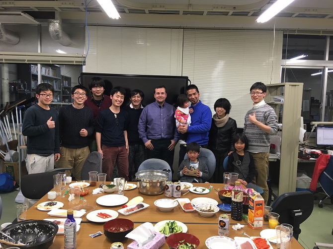 With Kenta Umebayashi and his group and family during my visit to Tokyo University of Agriculture and Technology, Tokyo, Japan (January 2018).