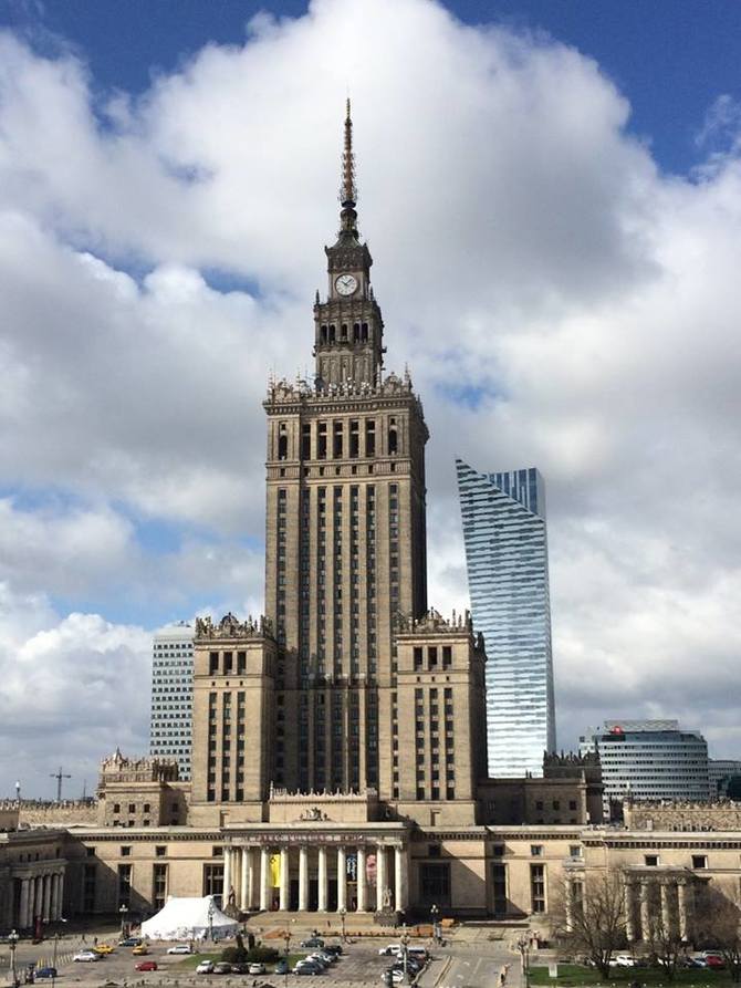 Palace of Culture and Science, Warsaw, Poland (April 2017).