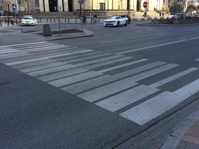 The piano crosswalk, Warsaw, Poland (April 2017).